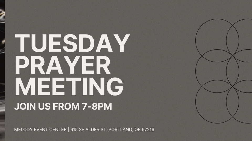 Prayer Meeting at Calvary Chapel Portland City in Portand, Oregon